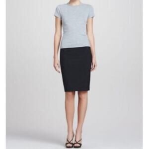 Theory Wool Stretch Rita Tailor Pencil Skirt Sz 2